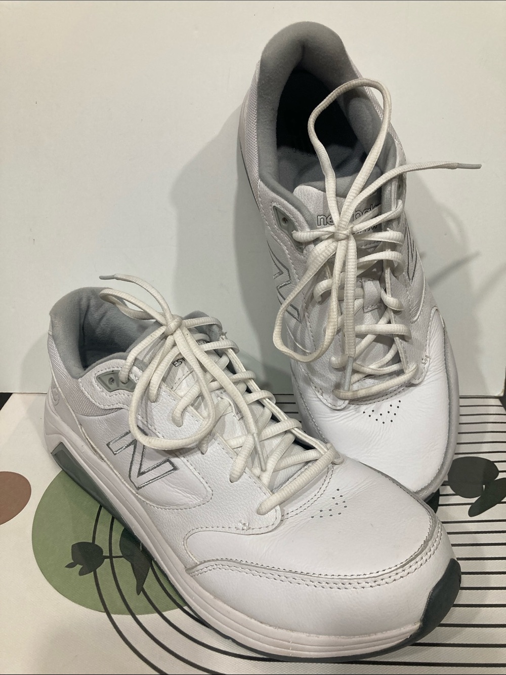 NEW BALANCE  928V3 Comfort Walking White Leather Sneakers Men’s Size 10